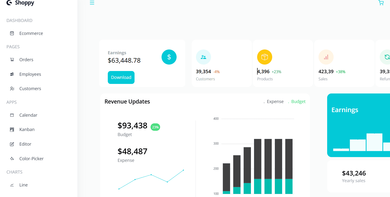 Admin Dashboard App